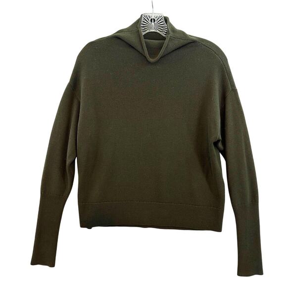 Wilfred Sweaters - Wilfred Size Small Sweater High Neck Long Sleeve Soft Minimalist Dark Green